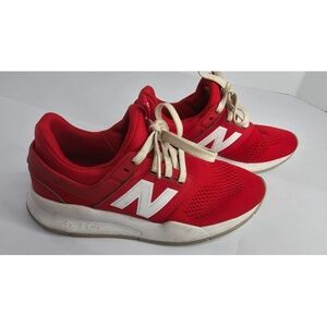 New Balance Vibrant Red Sneakers with White Details